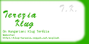 terezia klug business card
